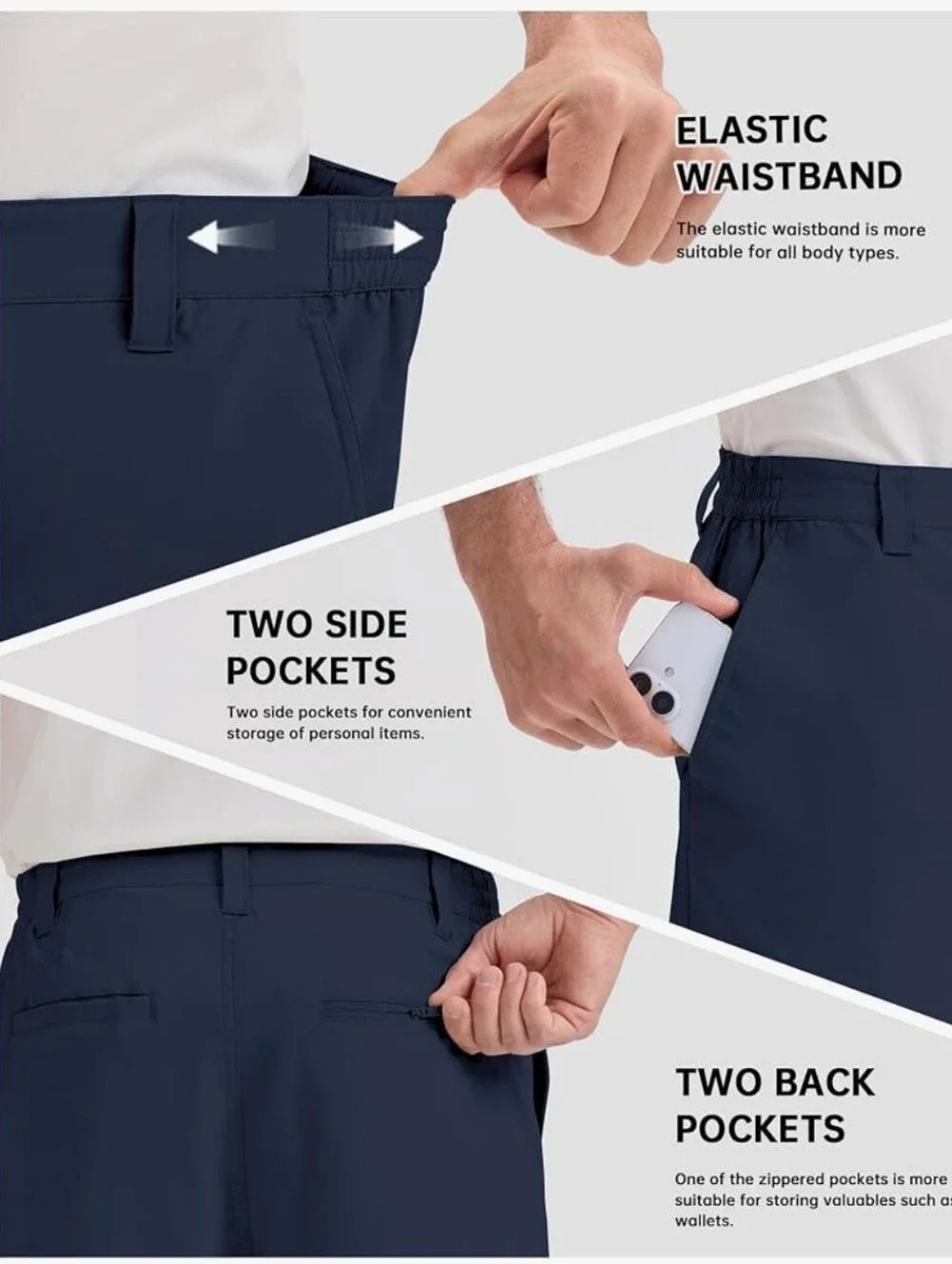 (NWT) 33,000ft Golf Shorts 9 inch Inseam Quick Dry Shorts